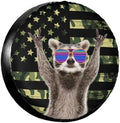 Funny Raccoon Spare Tire Cover Wheel Protectors Waterproof Wheel Covers by Unknown