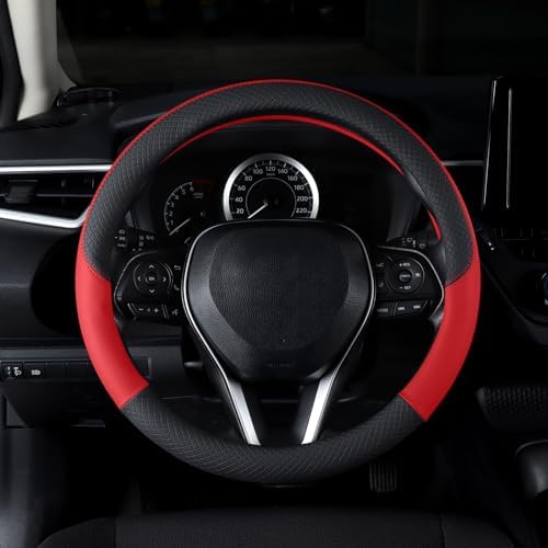 Auto Car Leather Steering Wheel Cover Anti Slip Wrap 15" - Image 3