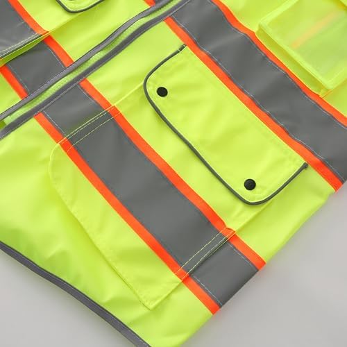 XIAKE Reflective Safety Vest for Men & Women High Visibility Class 2 Vest - Image 6