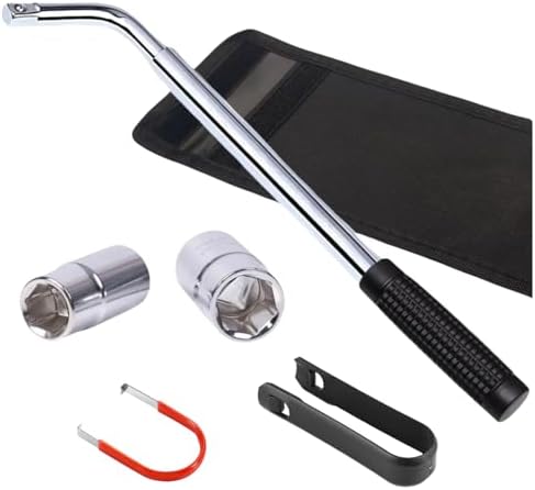 Telescoping Lug Wrench Heavy Duty, 13-20 Inch Extendable Tire Iron by LZLINYJLONG