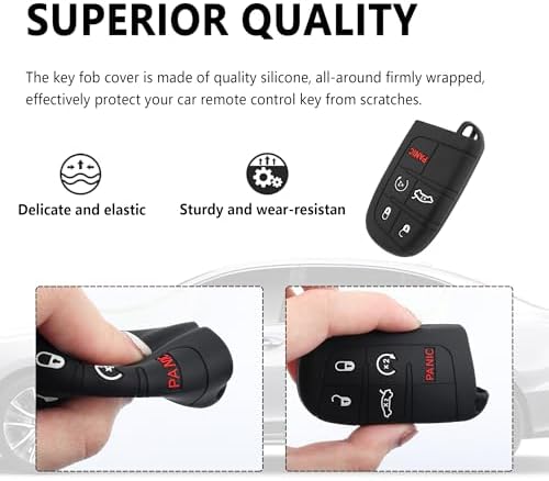 5 Buttons Key Fob Cover, Key Fob Replacement - Image 3