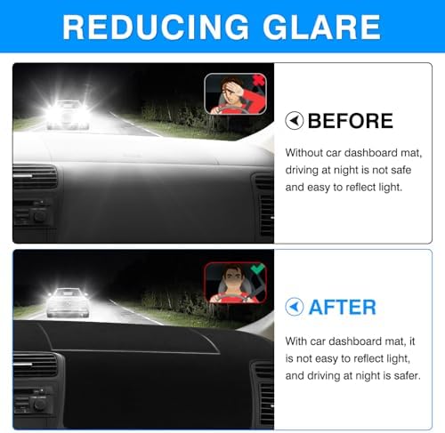 Autorder Dashboard Cover Mat for Honda Civic 2001-2005 Accessories Dash Cover - Image 4
