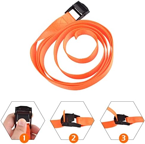 TRIWONDER Cinch Tie Down Strap Lashing Straps Heavy Duty Nylon Straps - Image 5