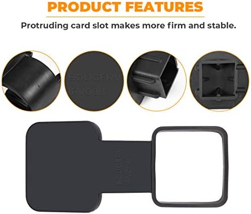 BougeRV 1 1/4 Inch Trailer Hitch Cover, Tow Tube Plug Insert Cap - Image 5