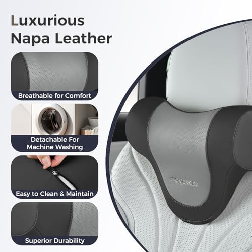 Coverado Car Headrest Pillow, Ergonomic Memory Foam Car Neck Pillow - Image 6