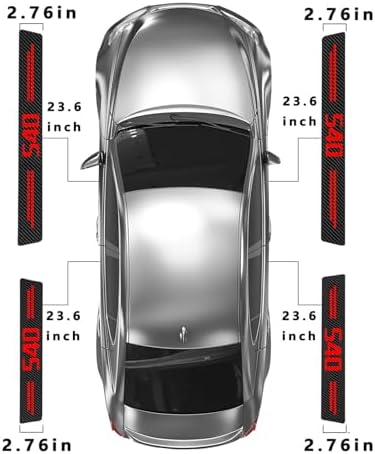 Door Sill Protectors for 5-Serie 540i, Carbon Fiber Leather Front/Rear Door - Image 5