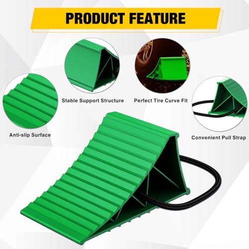 Nilight Wheel Chocks, Heavy Duty Wheel Stopper - Image 5