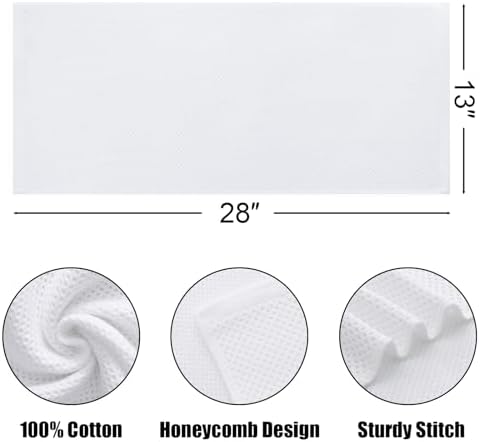 Kitinjoy 100% Cotton Waffle 8-Pack Kitchen Towels - Image 2
