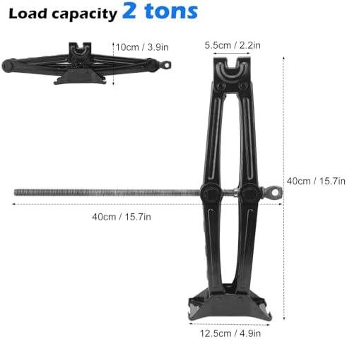 2 Set 2 Ton Scissor Jack for Car, Car Scissor Jack - Image 2