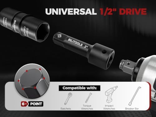BILITOOLS Telescoping Lug Wrench, Extendable Wheel Wrench - Image 5