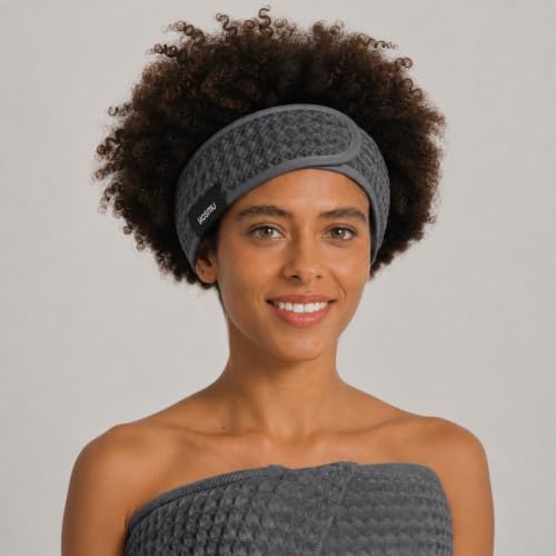 Luxury Organic Japanese Cotton Waffle Spa Headband - Image 3