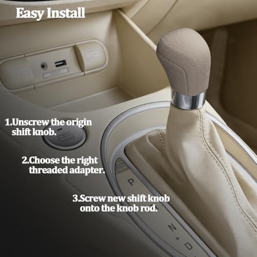 Car Gear Shift Knob Cover, Comfortable Silicone Anti-Skid Vehicle Shifter Stick - Image 4