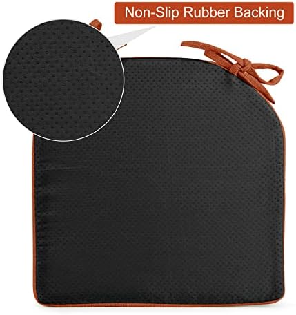 downluxe Indoor Chair Cushions for Dining Chairs, Soft and Comfortable Textured - Image 5