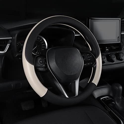 Auto Car Leather Steering Wheel Cover Anti Slip Wrap 15" by Follicomfy