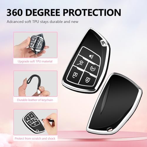 for Chevy Key Fob Cover, 5 Button TPU Protection Case - Image 4