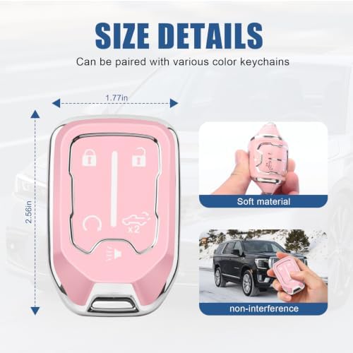 for GMC Key Fob Cover, 5 Buttons TPU Protection Case - Image 5