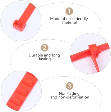 15Pcs Orange Nylon Tire Anti-skid Tie - Image 3