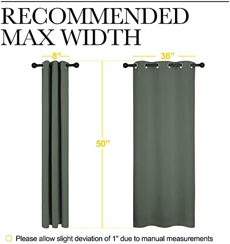 NICETOWN Blackout Curtain Panels, Home Decoration Thermal Insulated Solid - Image 7