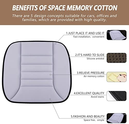 MYFAMIREA Car Seat Cushion Pad 1.2" Thick Comfort Seat Protector - Image 2
