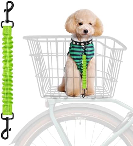 Dog Seat Belt for Bike Basket, Shock Absorbing Lead Bicycle Safety Leash by WelcometoMATTISAM