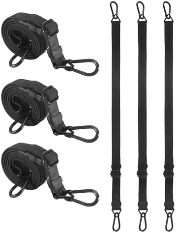 Heavy Duty 48" Flat Adjustable Carabiner Bungee Cords by LuckyStraps