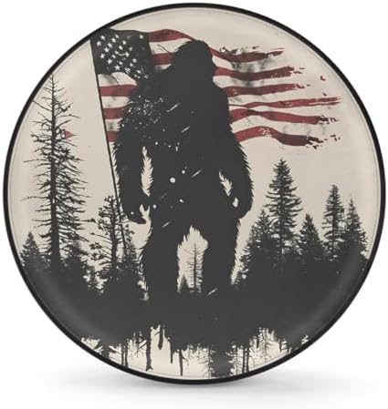 Flag Bigfoot Spare Tire Cover Dust-Proof Wheel Protector by Unknown