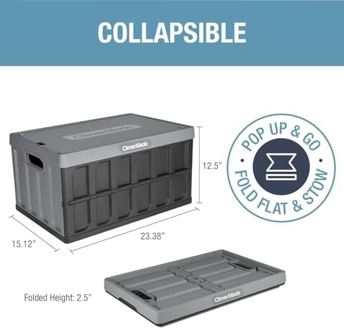 Collapsible Storage Bin - 62L - Obsidian - Image 2