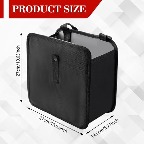 Car Trash Can, Car Trash Bin, 2.8 Gallons Large Capacity Automotive Trashcan - Image 2