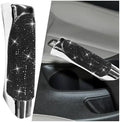 Bling Car Handbrake Cover, ABS Rhinestone Automotive Brake Levers Anti-Scratch by Unknown