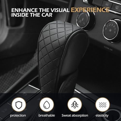 Car Gear Shift Cover, Leather Shifter Cover, Gear Shift Knob Cover - Image 5