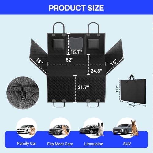 Waterproof Hammock Dog Car Seat Cover - Image 2