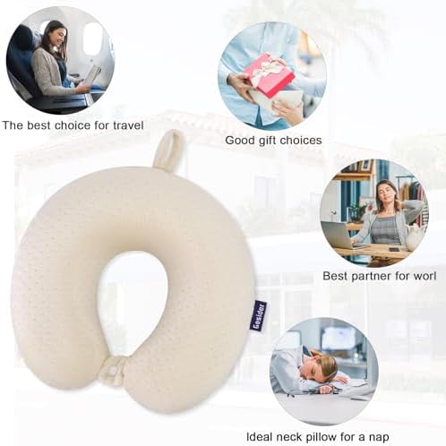 Memory Foam Neck Pillow, Travel Neck Pillow - Image 6