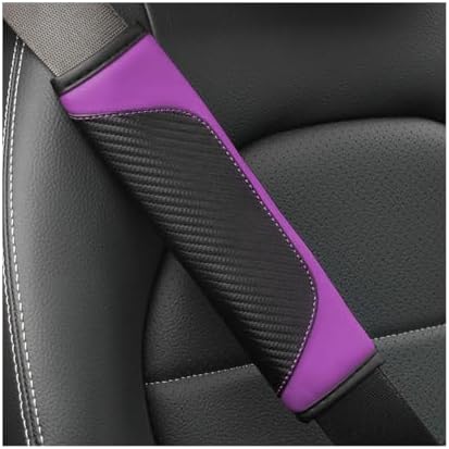 Osilly 2PCS Carbon Fiber Leather Seat Belt Shoulder Pads by Osilly