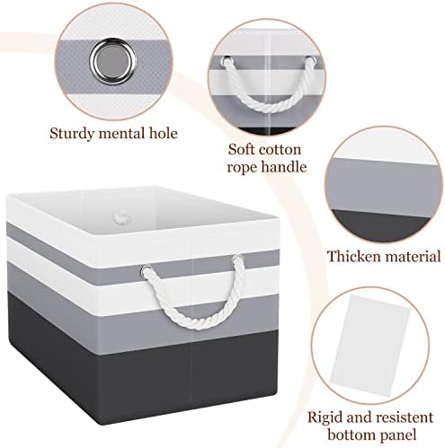 Fab totes Storage Bins 8-Pack, Foldable Storage Baskets - Image 3