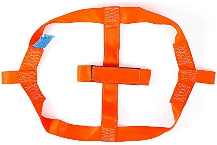 MOTO4U Universal Motorcycle Rear Wheel Tie down Strap in Orange - Image 3
