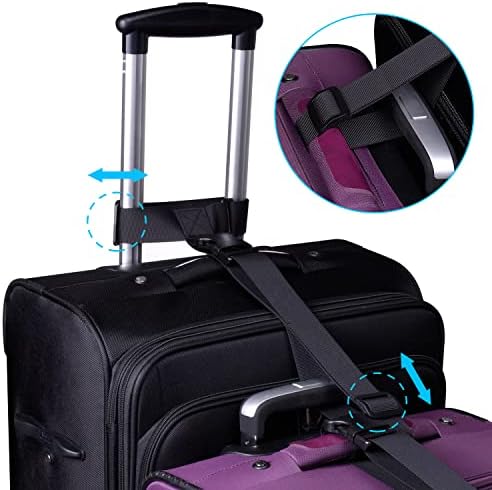 Wisdompro 2 Pack Add a Bag Luggage Strap, Luggage Connector Straps - Image 4