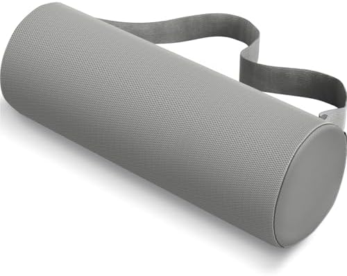 CushZone Memory Foam Lumbar Roll Support Pillow, Large Ligjt Gray by CushZone