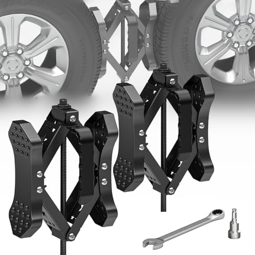 X-Shaped Wheel Chocks for RV Camper Travel Trailer, Allow Drill Adjust by RVDEAA