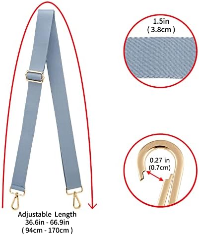ZOOEASS Wide Shoulder Strap, Adjustable Replacement Belt Crossbody Canvas Bag - Image 3