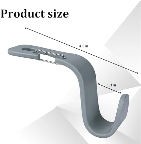 4PCS Car Seat Headrest Hook, Auto Interior Backseat Storage Hook Holder - Image 2