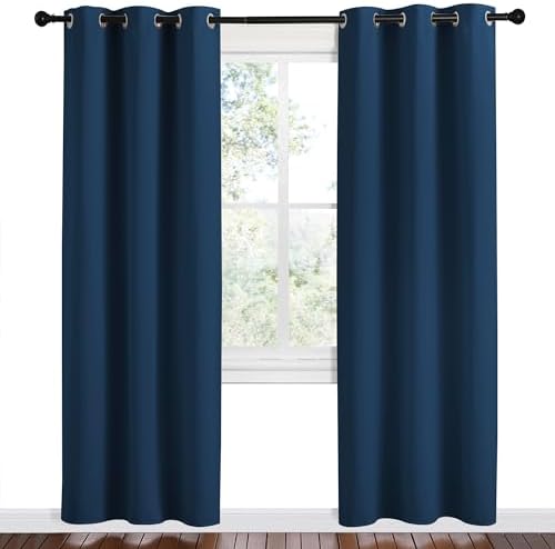 NICETOWN Moroccan Blue Blackout Curtains - Image 2