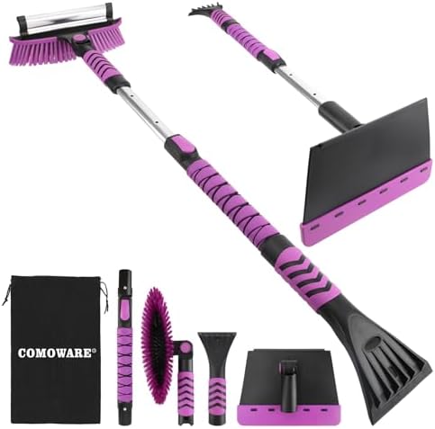 COMOWARE Snow Brush, Extendable Ice Scrapers by COMOWARE