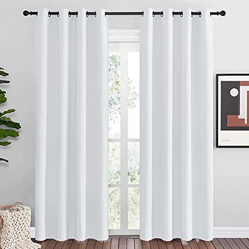 NICETOWN Greyish White Blackout Curtains by NICETOWN