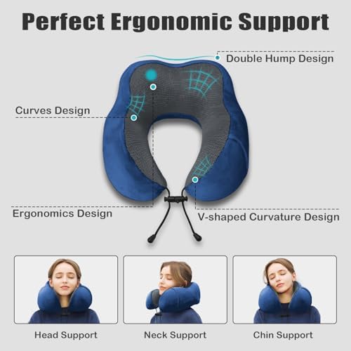 Travel Pillow, Memory Foam Neck Pillow - Image 4