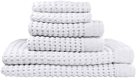 GILDEN TREE Waffle Towel Set Quick Dry Thin | 2 Bath Towels | 2 Hand Towels | 2 by GildenTree