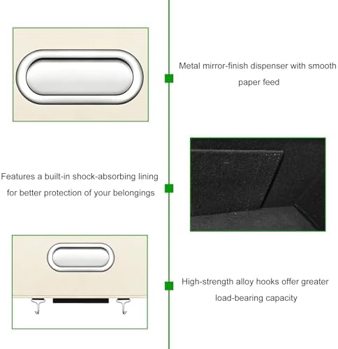 Backseat Seat Car Organizer, Tissue Box & Hooks, Adjustable Vehicle Seat - Image 3