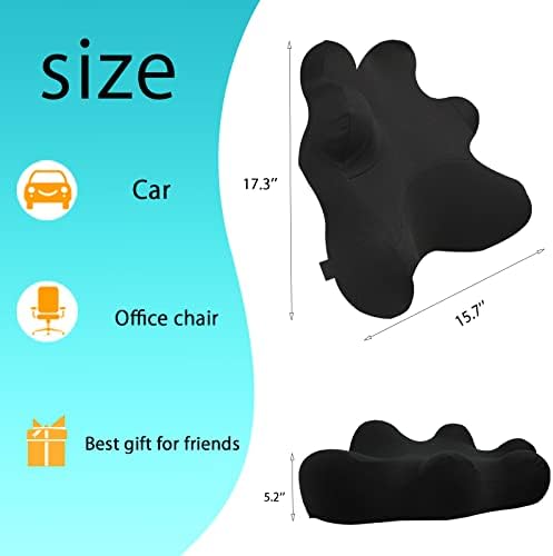 Lumbar Support Pillow for Ofiice Chair, Patented Ergonomic Back Support for - Image 3