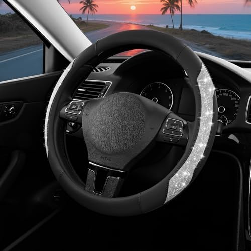 PIC AUTO Steering Wheel Cover, Universal Fit 14.5"-15.5" Car Steering Wheels by PICAUTO