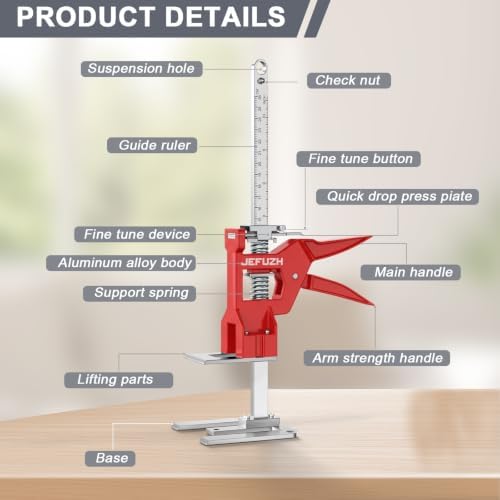 Labor Saving Arm Jack 2 Pack Height Adjustment Hand Jack 440LB Capacity - Image 2