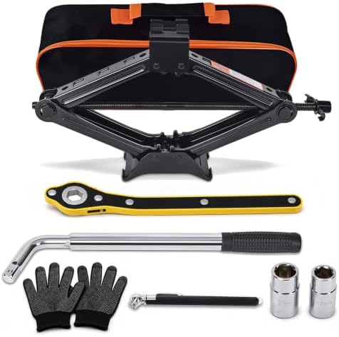 2 Ton Scissor Jack Kit with Lug Wrench by Unknown